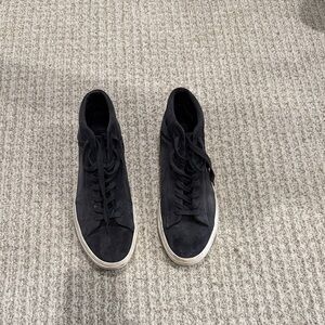 Vince Men's Navy Suede Sneakers